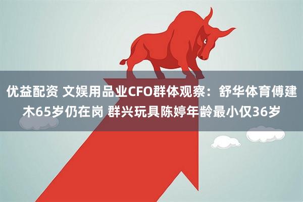 优益配资 文娱用品业CFO群体观察：舒华体育傅建木65岁仍在岗 群兴玩具陈婷年龄最小仅36岁