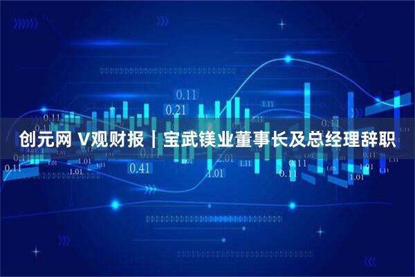 创元网 V观财报｜宝武镁业董事长及总经理辞职